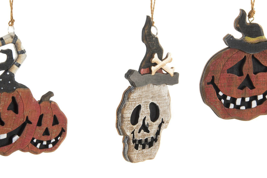Halloween-Auto-Anhänger - 2D Furchterregender Totenkopf-Anhänger aus Acryl  zu Basteln - Auto-Anhänger-Dekoration für Halloween